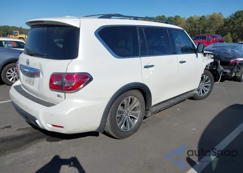 2020 Nissan Armada Sl 4Wd z USA, uszkodzony, nr VIN JN8AY2NC0LX519559
